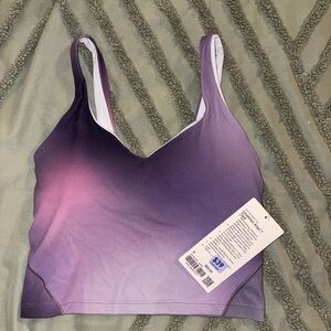 Lululemon Athletica Gradient Purple Crop Top